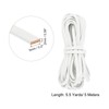 uxcell Flat Leather Cord, 5.5 Yard 5mm Leather String Strips