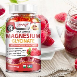 마그네슘 글리시네이트 구미 - 뇌 건강 및 이완 지원 수면 지원, 60정, 1개 Magnesium Glycinate Gummies - Brain Health and Relaxation Support, Sleep Support, 60 Tablets, 1 Unit