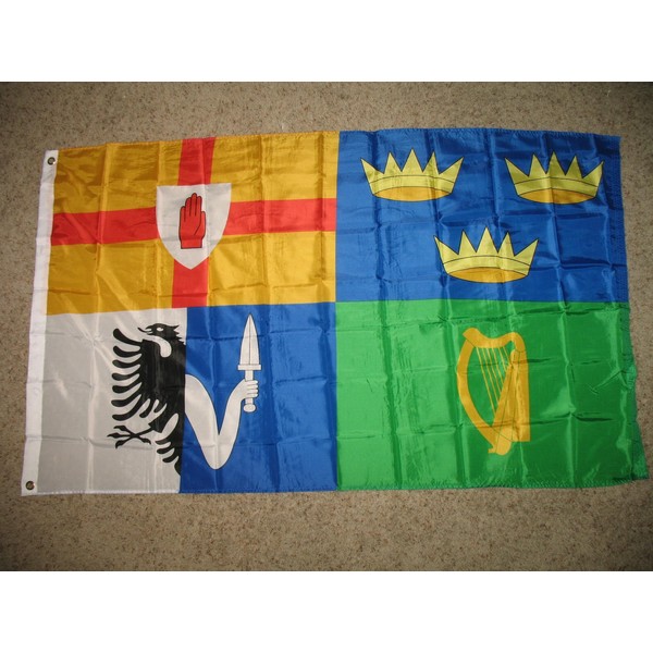 Ireland "Provinces" Flag - 3 foot by 5 foot Polyester - Irish (NEW)