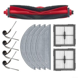 Vacuum Cleaner Replacement Kit for Roborock Q10 S5+ Q10 VF Q10V+ Main Brush Filter Side Brushes Mop Cloth Set(A)