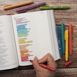 BLIEVE - Gel Highlighters, Bible Highlighters No Bleed, Cute Bible Journaling School Supplies, 8 Pack Assorted Colors, Study Gel Highlighters Set And Bible Accessories (Autumn)