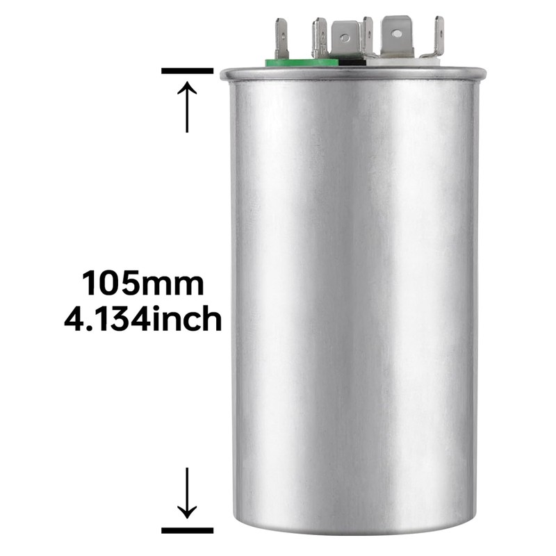 BOJACK 30+7.5 uF ±6% 30/7.5 MFD 370/440 VAC CBB65B Dual