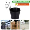 OGIMA Railing Planter Box, 3 Pack 16" Large Hanging Planters