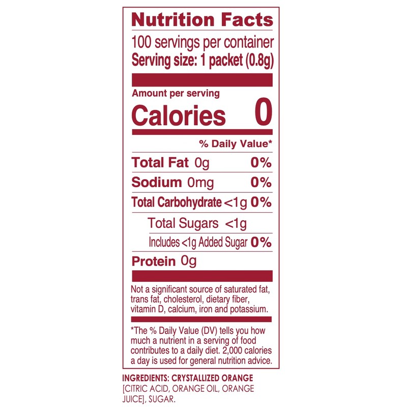 True Orange 100ct (Pack of 1) - Water Enhancer -