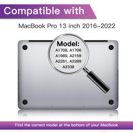 LILIONGTH Privacy Screen Compatible with MacBook Pro 13 Inch 2016-2022 (M1, M2), Laptop Privacy Filter Shield and Anti-Blue Light Protector (Model: A1708, A1706, A1989, A2159, A2251, A2289, A2338)