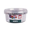 Rayher Acrylic Mosaic Mixed, Marbles, 1x1cm, Box 300g, Coloured, Multi,