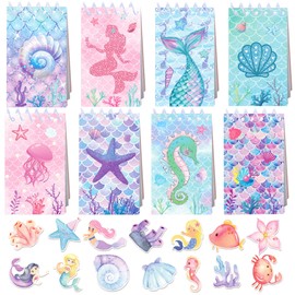BACH AND BOUJEE Underwater World Party Bags Children's Birthday Party Favours Pen Notepad Party Bags Children's Birthday Sea Animals Gift Pinata Filling Children Boys