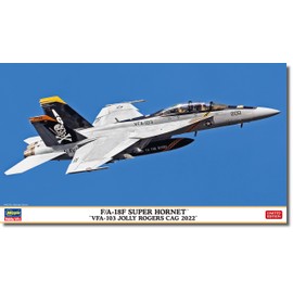 Hasegawa 1/72 US Navy F/A-18F Super Hornet VFA-103 Jolly Rodgers CAG 2022 Plastic Model 02458