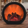 LED Fireplace Lantern LED Desk Stove Decorative Lantern Touch Switch