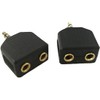 3.5mm Headphone Y Splitter, 1 Plug to 2-Jack, Ideal for