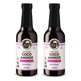 Big Tree Farms Organic Coco Aminos - Liquid Coconut Aminos, Soy-Free Sauce, Low Sodium, Soy Alternative, Gluten Free, Kosher, Warmly Umami, Marinade & Sauce, Non-GMO - Original, 10 Fl Oz (Pack of 2)