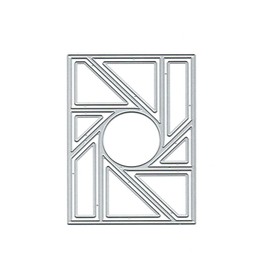 Rectangle Grid Frame Metal Die Cuts Dies, Rectangle Geometric Grid Frame Cutting Dies Cut Stencils DIY Scrapbooking Cards Decorative Embossing Paper Dies for Album Card Making Scrapbooking