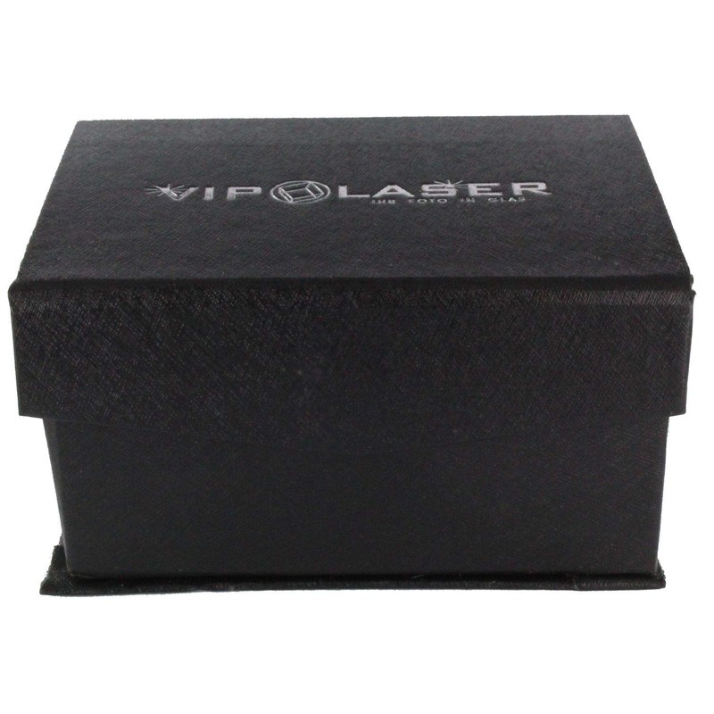 VIP-LASER 3D Glass Crystal with Engraving I Heart in Two
