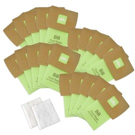 20 Pack Type BB Canister Bags Replacement Fit for Oreck XL Canister Vacuum bags PKBB12DW BB180 BB280 BB850 BB870 BB900 BB1000 MV160 with 2 Motor Filter
