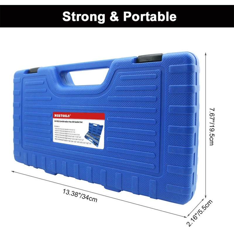NORTOOLS Master Hex Bit Socket Set S2 Steel Allen Sockets