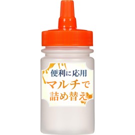 Honey Container, 3.4 fl oz (100 ml) (Orange Cap), Straight Type, For Commercial Lotions and Seasonings, Honey Containers for Refills, Honey Bottle
