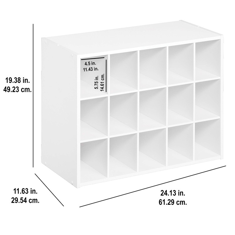ClosetMaid 1302 Stackable 15-Unit Organizer, Dark Cherry