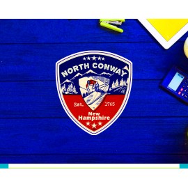 Ski North Conway New Hampshire Skiing Hiking Camping Biking Bike Sticker 3"