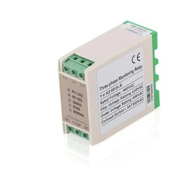 Oumefar AC 480V 3 Phase Circuit Voltage Monitoring Relay 5 Indicators Heavy Duty Phase Failure Sequence Relay Stable for Air Compressors