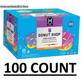 Donut Shop Member’s Mark Donut Shop Medium Roast Coffee Pods, Single Serve Cups (100 ct.)