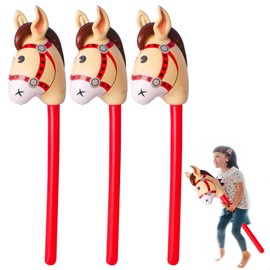 Inflatable Horse 3 Pack,Fun Last Rodeo Hen Party,Hobby Horse Perfect for Parties!Hobby Horses for Christmas Horse Themed Birthday Party Decoration Party Favour Props