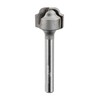 Ultra-Shear Juice Groove Router Bits, 5/32" Radius, 1/4" Shank, Carbide