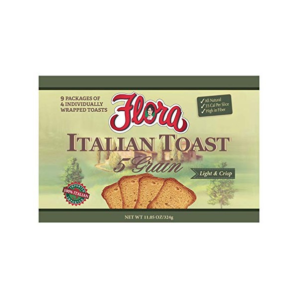 Flora Foods - Italian Hard Toast 5 Grain (36 count)