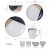 Gourmet Basics by Mikasa Caden 16-Piece Dinnerware Set, Service for