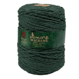 310m Macrame Rope 3mm Cotton Blend Made in Italy Available in 18 Colours (Green)