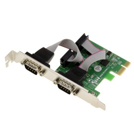 KALEA-INFORMATIQUE PCI Express PCIe Serial RS232 Controller Card with 2 Ports and ASIX Chipset with LOW and HIGH Profile Angles