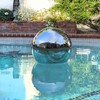 Lily's Home Gazing Globe Mirror Ball in Silver Stainless Steel