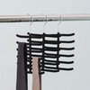 Home Basics 3-Pack Non-Slip Velvet Tie Hanger Organizer Rack 360°