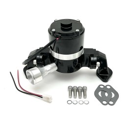HRC SB Chevy Electric Water Pump Small Block SBC 305 327 350 383 400 35 GPH Black