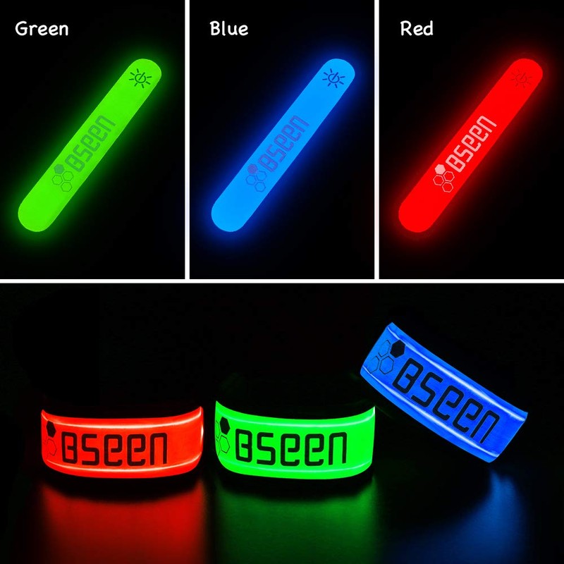 BSEEN 2 Pack, (TM) Glow LED Armband, Glow and Flash,