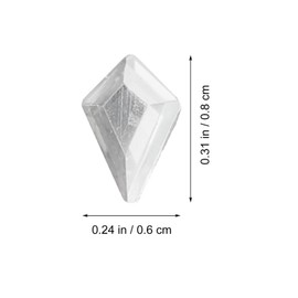 FOMIYES Glass Nail Rhinestones Flatback Charms for Manicure Dazzling Nail Gems for Crafts Elegant Decorations for Art Collection of Unique Shapes