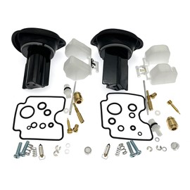 2-Pack Carburetor Rebuild Kits Carb Repair Kit with Diaphragm Replacement for Yamaha V Star 1100 XVS1100 1999-2007