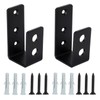 Door Barricade Brackets, Pack of 2 U Angle Brackets, Metal,