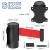 PATIKIL Fixed Wall Mount Retractable Belt Barrier, 9.84 Feet Fixed