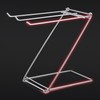 Foldable Floor Towel Holder Stainless Steel Z Shaped 3 Bars