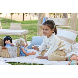 KsmToys Miniland 8.25″ 20cm Soft Body Hispanic Baby Boy Doll with Organic Cotton Clothes BPA-Free Vinyl Anatomically Correct Fully Articulated