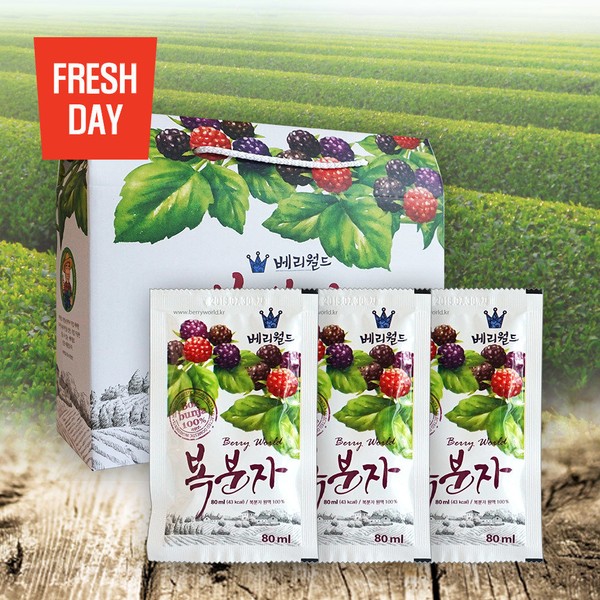 Fresh Day Gochang Berry World Bokbunja Concentrate Pouch 80mlx30 bags