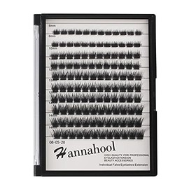 10Rows Mixed 10-12-14-16mm/8-10-12-14mm Individual False Eyelashes Thickness 0.1mm D Curl Wide Stem Dramatic Black Makeup Cluster Eyelashes Natural Volume Eye Lashes Extensions (8-10-12-14mm mixed)