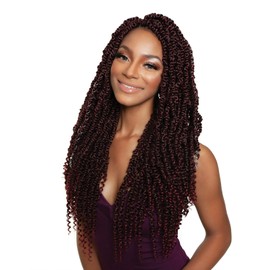 Mane Concept Afri Naptural Pre-Stretched Crochet Braid - TWB112 GORGEOUS PASSION TWIST 20" (1 Jet Black)