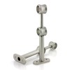 GIRASOLE HOME® 2 x Adjustable Double Curtain Pole Bracket, Heavy