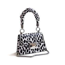 PURFANREE Women Cow Print Shoulder Bag Small Clutch Evening Purse Crossbody Handbag Satchel Bag Mini Purse, Dot Print
