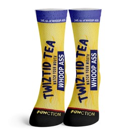 Function - Funny Pattern Novelty Printed Adult Unisex Socks OSFM, Twiztid Tea, One Size
