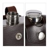 Relaxdays XXL Stainless Steel Hip Flask, High-Quality Flask for Hanging,