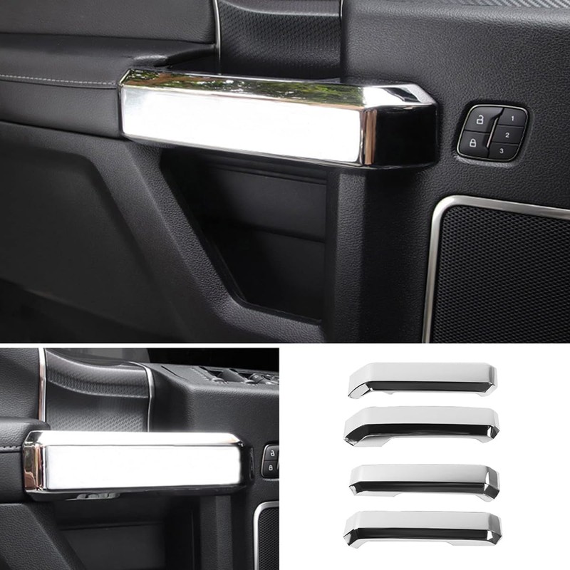 Keptrim Inner Door Handle Covers Trim for Ford F150 2015