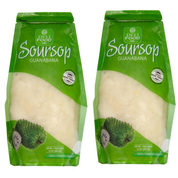 Generic Guanabana Soursop fruit pulp, No Added Sugar, Premium Fresh