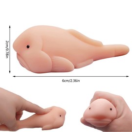 Gobesty Fish Toys, Squishy Toys for Anxiety Relief, Cute Scented Squishy Fish Toy for Autism, Anxiety Relief, Stress Relief Squeeze Toys for Kids and Adults